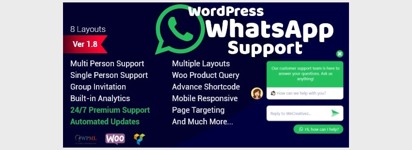 WP WhatsApp Support - 47 Best WordPress Website Widgets to Make Your Website Feature-Rich - ULTRAdvice-min