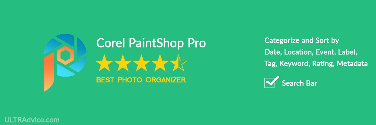 Corel PaintShop Pro - Best Photo Organizing Software - ULTRAdvice.com