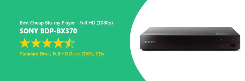 SONY BDP-BX370 - Best Cheap Blu-ray Player - ULTRAdvice