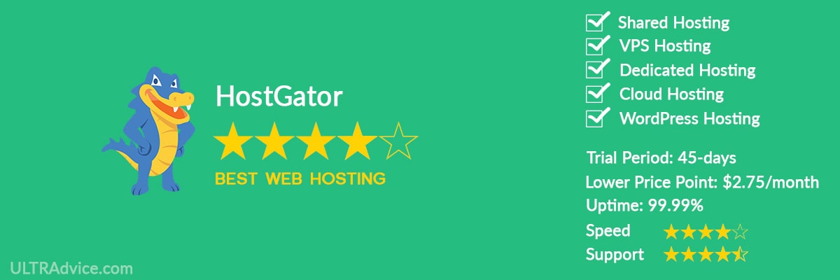 HostGator - Best Web Hosting for Small Business - ULTRAdvice.com