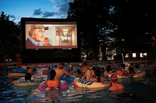 Pool Party with Projector - Cool things to do with a Projector - ULTRAdvice